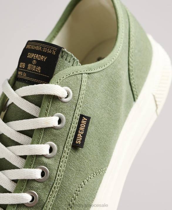 vintage vegan faux vulc low top trainers γυναίκες παπούτσια πράσινος Superdry L02L4423
