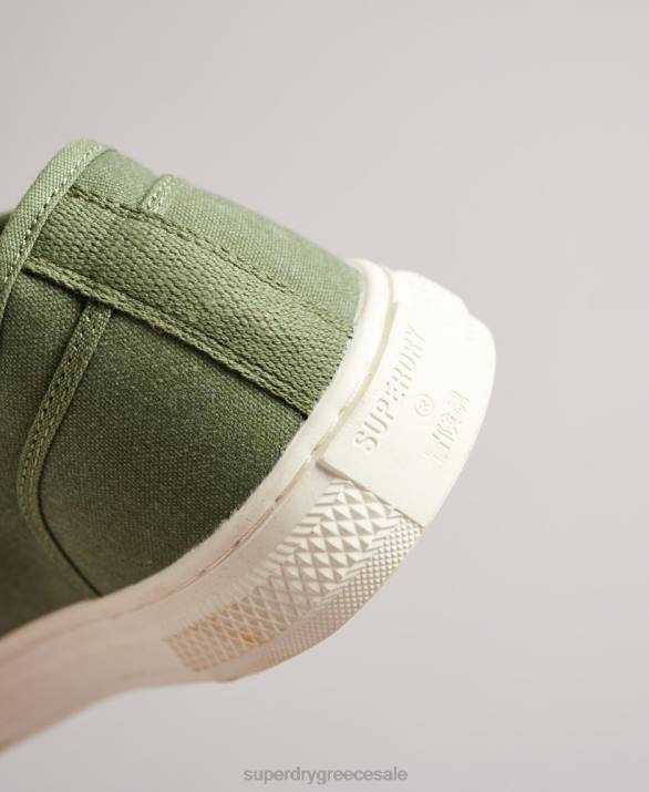 vintage vegan faux vulc low top trainers γυναίκες παπούτσια πράσινος Superdry L02L4423