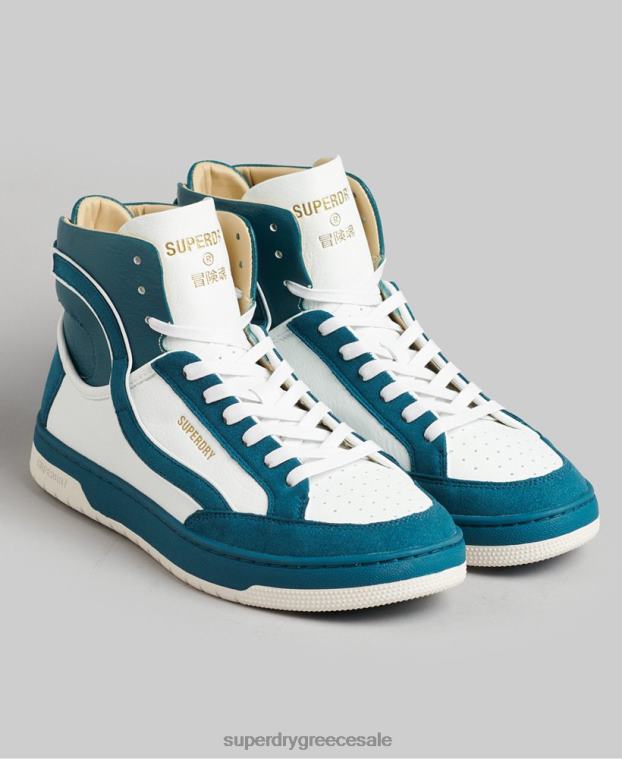 vintage vegan basket high top trainers γυναίκες Superdry παπούτσια 00T2R6731 μπλε