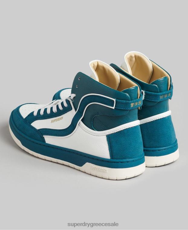 vintage vegan basket high top trainers γυναίκες Superdry παπούτσια 00T2R6731 μπλε