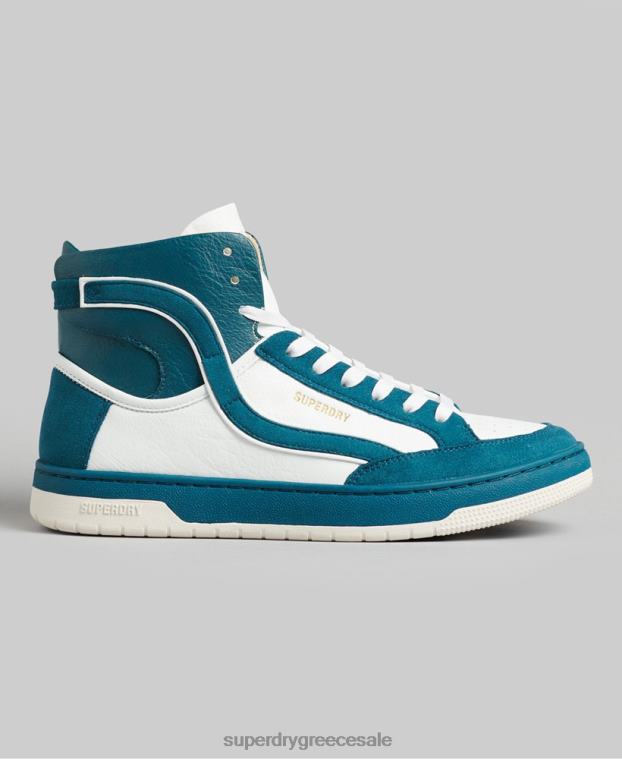vintage vegan basket high top trainers γυναίκες Superdry παπούτσια 00T2R6731 μπλε