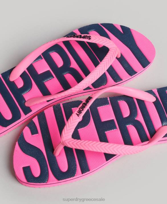 vintage vegan σαγιονάρες γυναίκες παπούτσια ροζ Superdry L02L4373