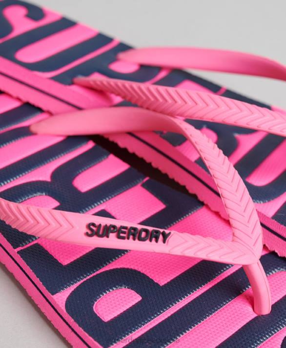 vintage vegan σαγιονάρες γυναίκες παπούτσια ροζ Superdry L02L4373