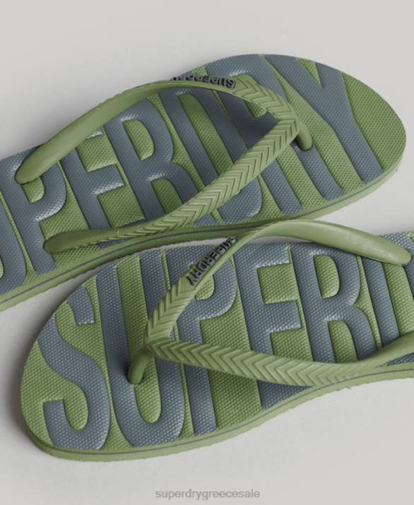 vintage vegan σαγιονάρες γυναίκες παπούτσια χακί Superdry L02L4377