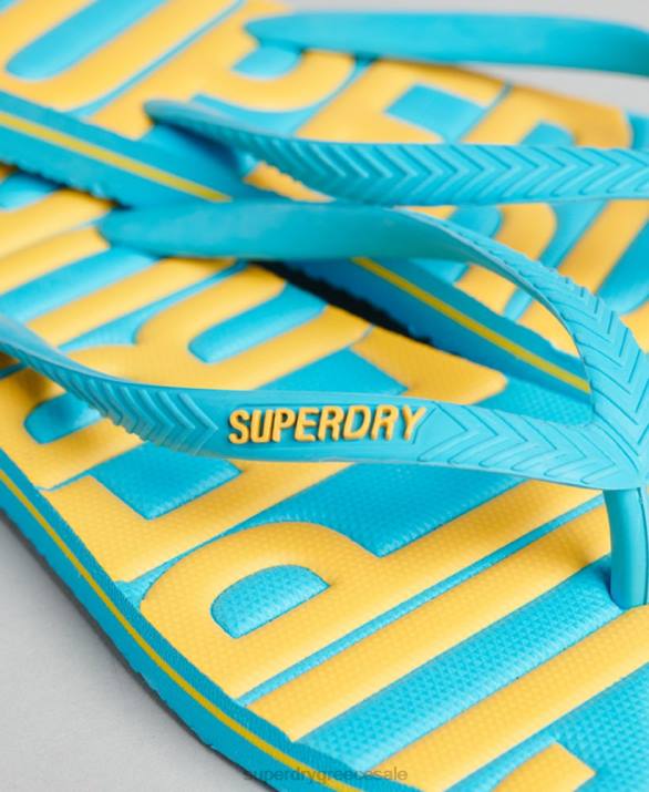 vintage vegan σαγιονάρες γυναίκες παπούτσια μπλε Superdry L02L4384