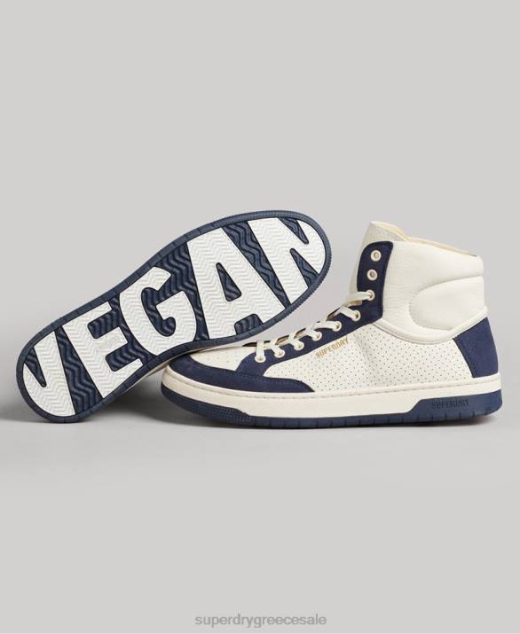 vintage premium vegan basket high trainers γυναίκες παπούτσια ΠΟΛΕΜΙΚΟ ΝΑΥΤΙΚΟ Superdry L02L6665