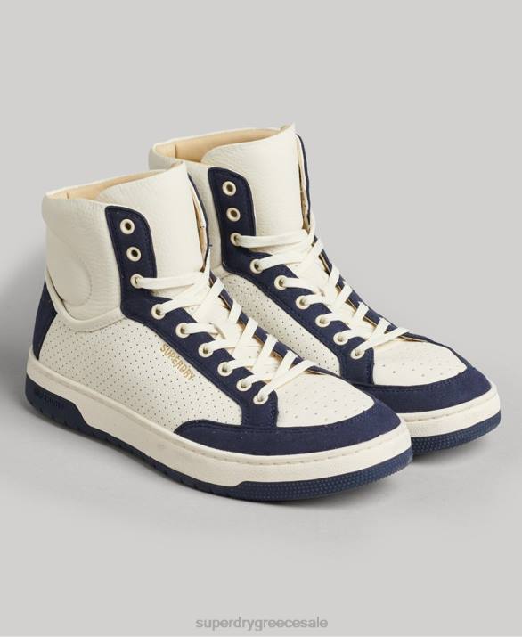 vintage premium vegan basket high trainers γυναίκες παπούτσια ΠΟΛΕΜΙΚΟ ΝΑΥΤΙΚΟ Superdry L02L6665