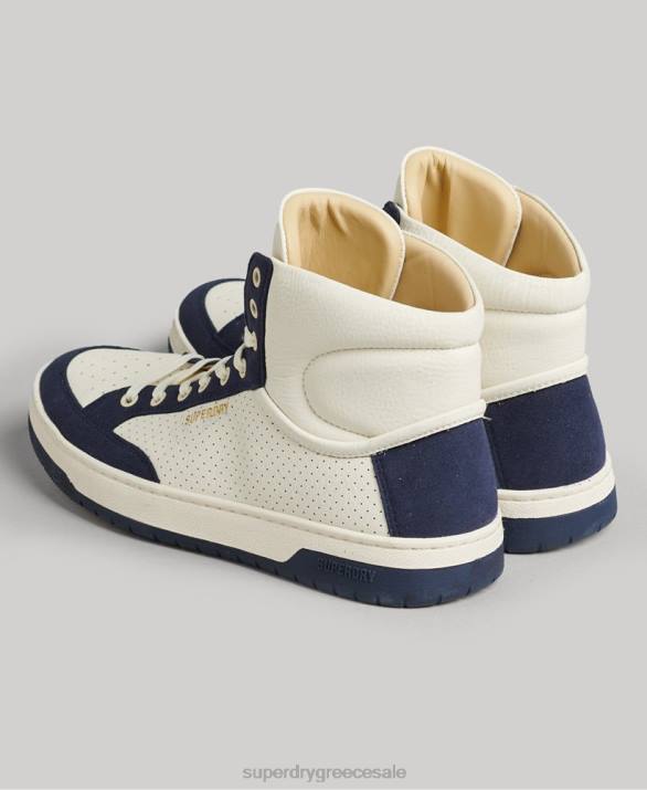 vintage premium vegan basket high trainers γυναίκες παπούτσια ΠΟΛΕΜΙΚΟ ΝΑΥΤΙΚΟ Superdry L02L6665