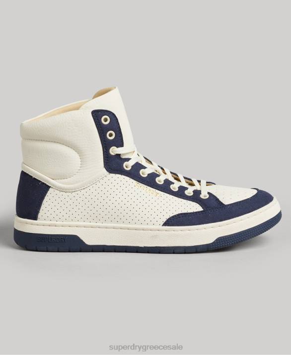 vintage premium vegan basket high trainers γυναίκες παπούτσια ΠΟΛΕΜΙΚΟ ΝΑΥΤΙΚΟ Superdry L02L6665