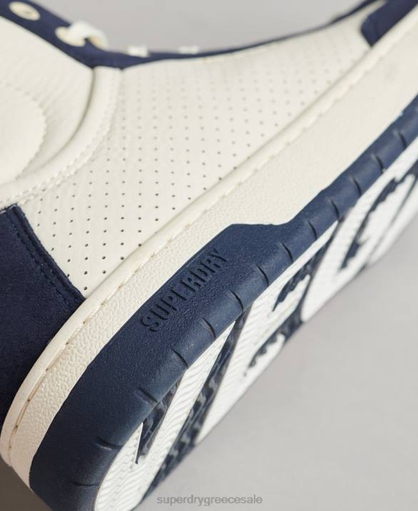 vintage premium vegan basket high trainers γυναίκες παπούτσια ΠΟΛΕΜΙΚΟ ΝΑΥΤΙΚΟ Superdry L02L6665
