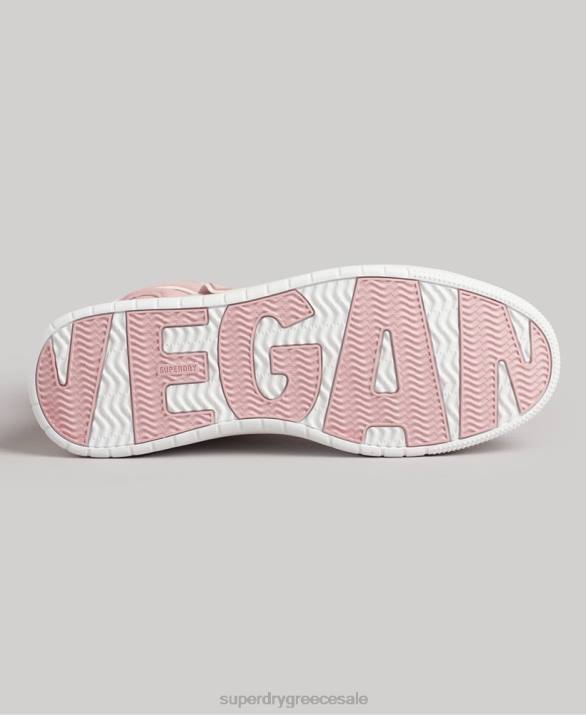 vintage vegan basket high top trainers γυναίκες παπούτσια ροζ Superdry L02L6673