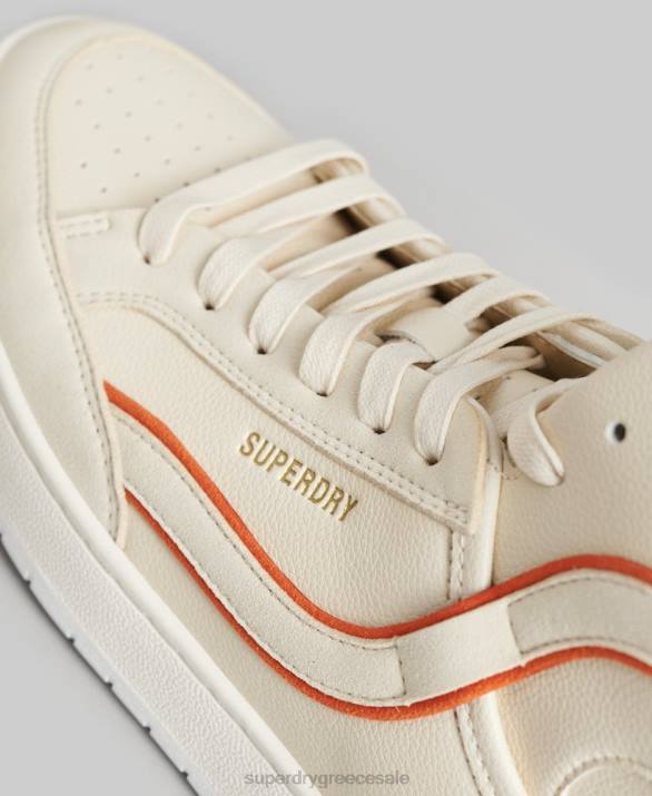 vintage vegan basket high top trainers γυναίκες παπούτσια μπεζ Superdry L02L6730