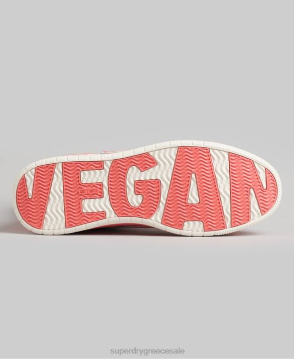 vintage vegan basket high top trainers γυναίκες παπούτσια κοράλλι Superdry L02L6759