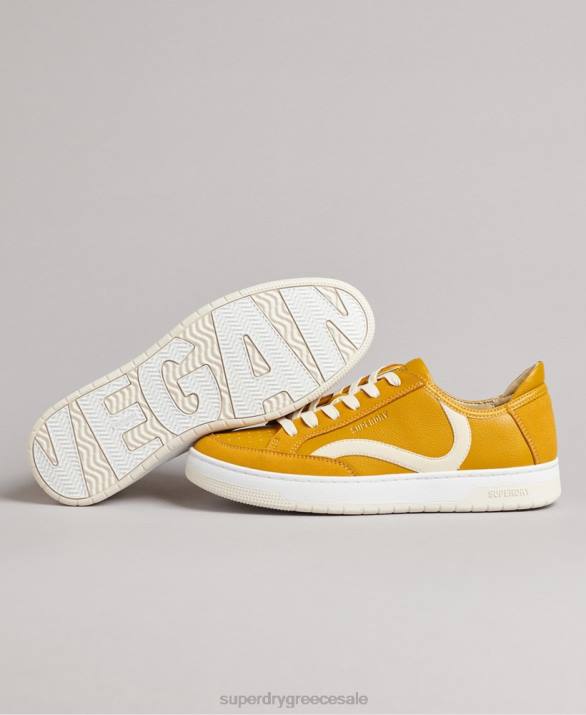 vintage vegan basket low top trainers γυναίκες παπούτσια κίτρινος Superdry L02L6576