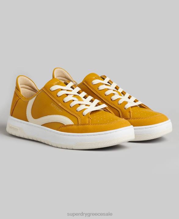 vintage vegan basket low top trainers γυναίκες παπούτσια κίτρινος Superdry L02L6576