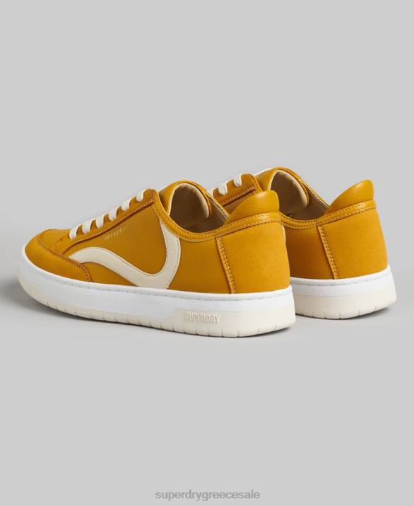 vintage vegan basket low top trainers γυναίκες παπούτσια κίτρινος Superdry L02L6576