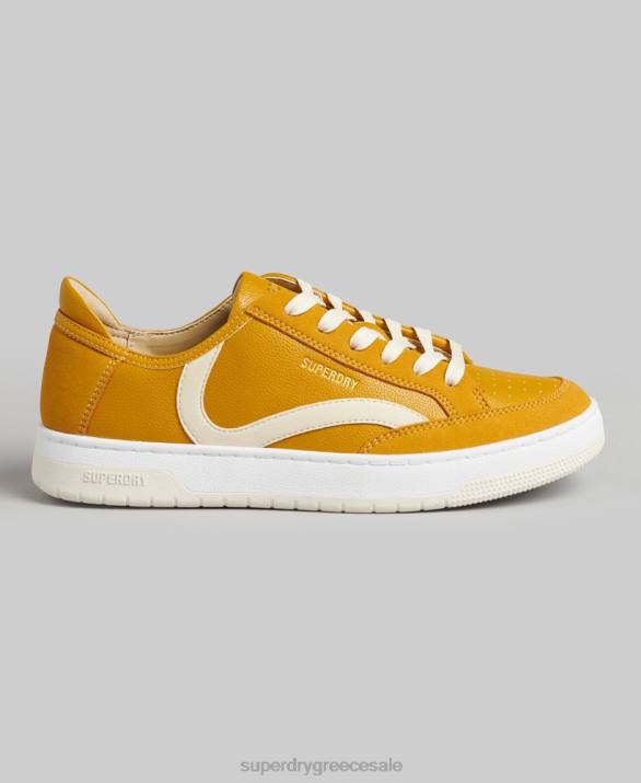 vintage vegan basket low top trainers γυναίκες παπούτσια κίτρινος Superdry L02L6576