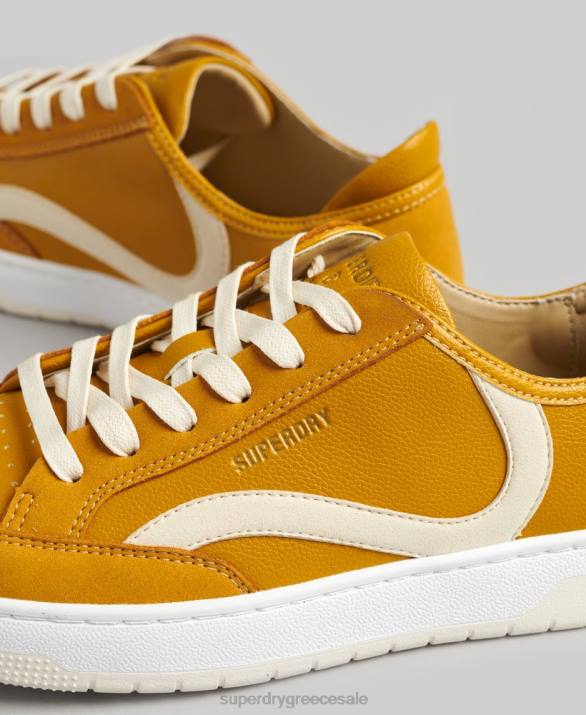 vintage vegan basket low top trainers γυναίκες παπούτσια κίτρινος Superdry L02L6576