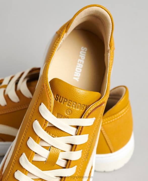 vintage vegan basket low top trainers γυναίκες παπούτσια κίτρινος Superdry L02L6576