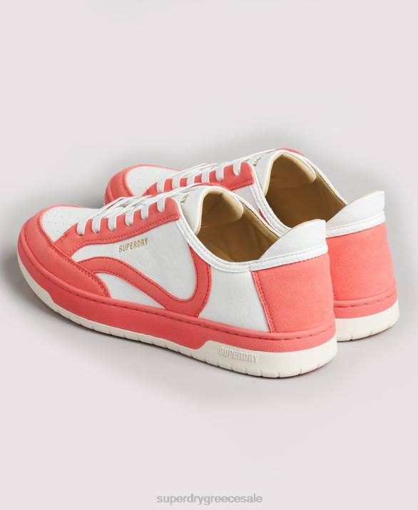 vintage vegan basket low top trainers γυναίκες παπούτσια κοράλλι Superdry L02L6732