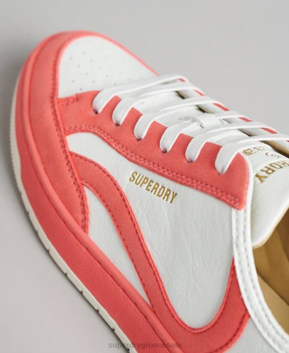 vintage vegan basket low top trainers γυναίκες παπούτσια κοράλλι Superdry L02L6732