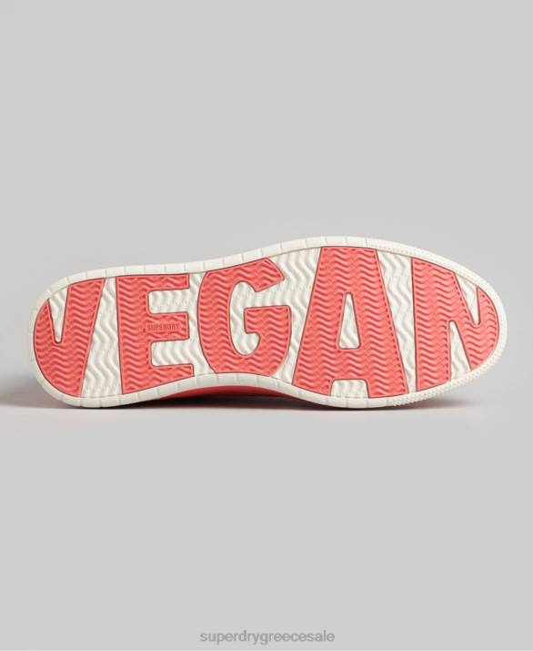 vintage vegan basket low top trainers γυναίκες παπούτσια κοράλλι Superdry L02L6732