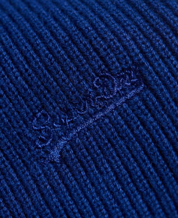 vintage λογότυπο beanie άνδρες αξεσουάρ μπλε Superdry L02L1807
