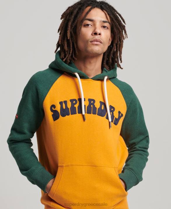 κουκούλα superbam raglan άνδρες είδη ένδυσης χρυσός Superdry L02L501