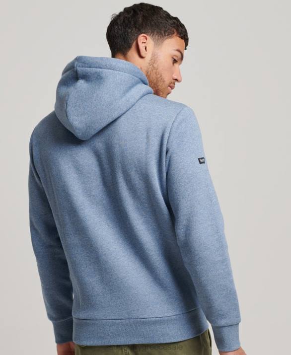 vintage λογότυπο americana hoodie άνδρες είδη ένδυσης γαλάζιο Superdry L02L488