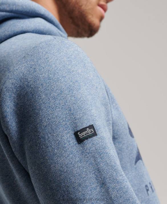 vintage λογότυπο americana hoodie άνδρες είδη ένδυσης γαλάζιο Superdry L02L488