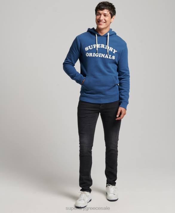 vintage cooper κλασικό hoodie άνδρες είδη ένδυσης ΠΟΛΕΜΙΚΟ ΝΑΥΤΙΚΟ Superdry L02L682