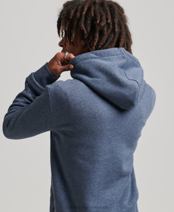 vintage λογότυπο ενδιαφέρον hoodie άνδρες είδη ένδυσης ΠΟΛΕΜΙΚΟ ΝΑΥΤΙΚΟ Superdry L02L5023