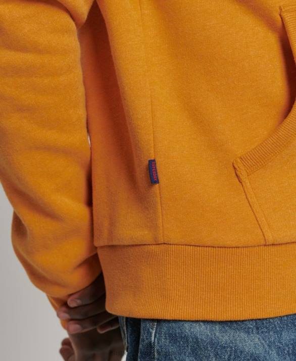 vintage λογότυπο κλασικό hoodie άνδρες είδη ένδυσης κίτρινος Superdry L02L5146