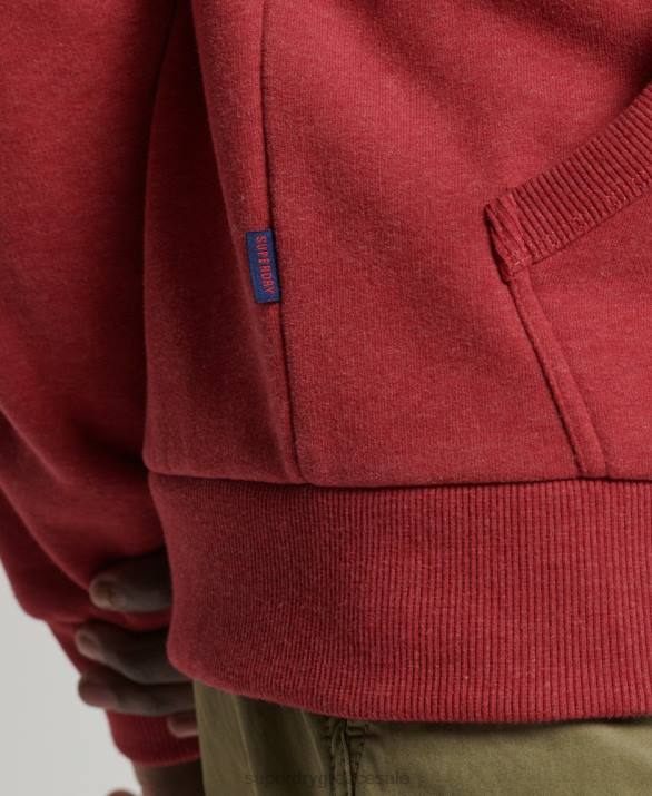 vintage λογότυπο κλασικό hoodie άνδρες είδη ένδυσης το κόκκινο Superdry L02L5156