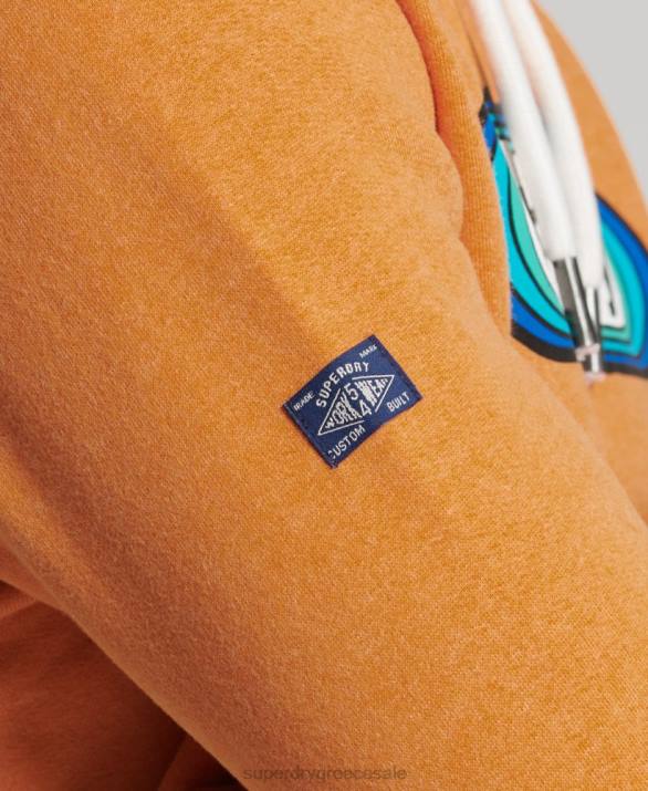 vintage πυρήνα λογότυπο εποχιακό hoodie άνδρες είδη ένδυσης κίτρινος Superdry L02L5195