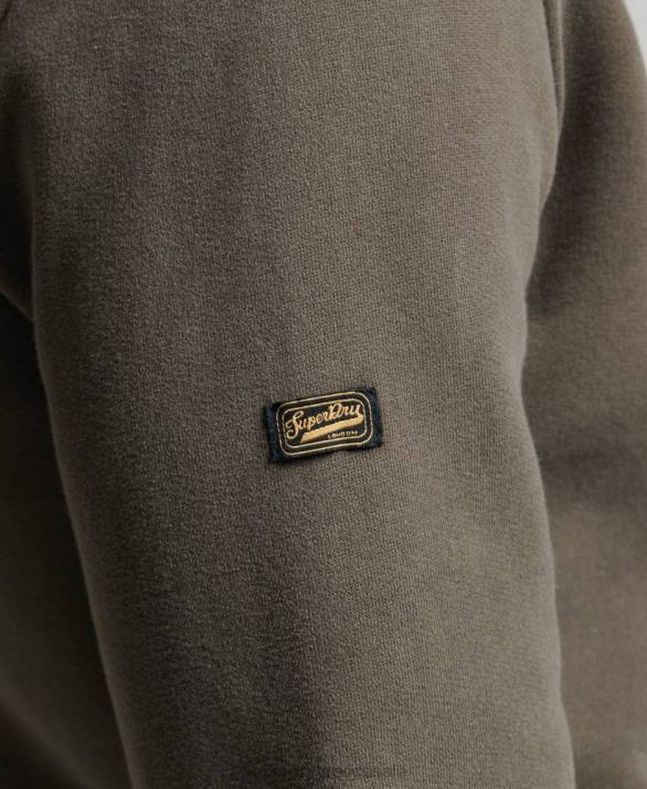 vintage λογότυπο αφηγηματικό hoodie άνδρες είδη ένδυσης σκούρο γκρι Superdry L02L535