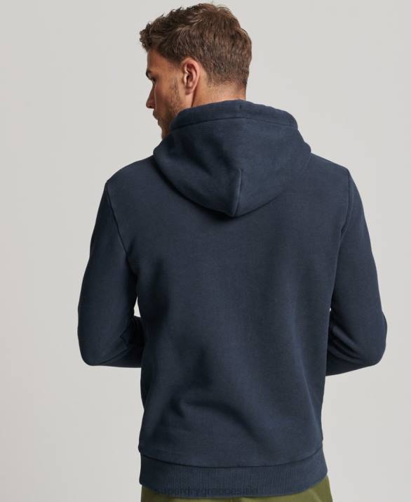 vintage λογότυπο αφηγηματικό hoodie άνδρες είδη ένδυσης ΠΟΛΕΜΙΚΟ ΝΑΥΤΙΚΟ Superdry L02L568