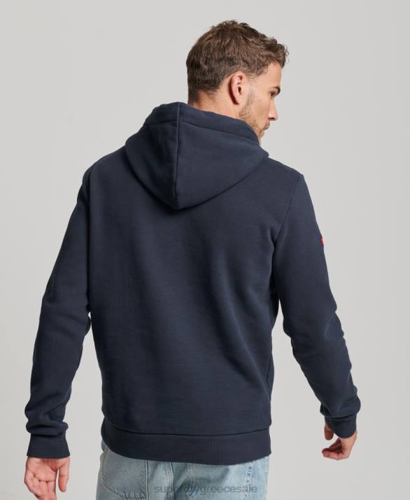 vintage λογότυπο κατάστημα κλασικό hoodie άνδρες είδη ένδυσης ΠΟΛΕΜΙΚΟ ΝΑΥΤΙΚΟ Superdry L02L584