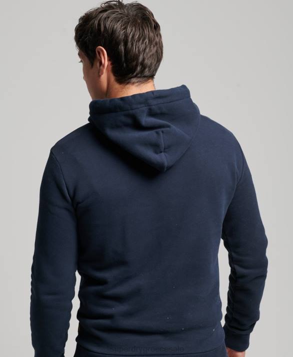vintage λογότυπο αφηγηματικό hoodie άνδρες είδη ένδυσης ΠΟΛΕΜΙΚΟ ΝΑΥΤΙΚΟ Superdry L02L697