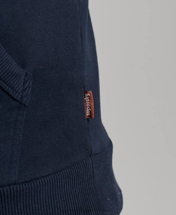 vintage λογότυπο αφηγηματικό hoodie άνδρες είδη ένδυσης ΠΟΛΕΜΙΚΟ ΝΑΥΤΙΚΟ Superdry L02L697