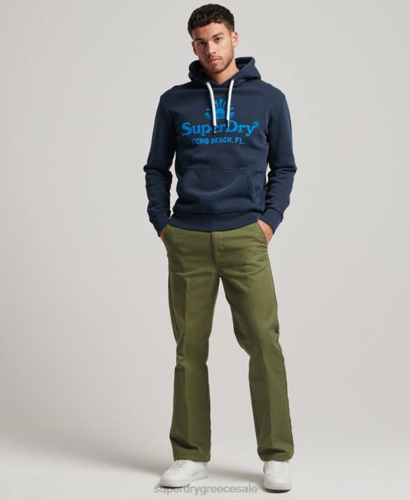 vintage venue νέον hoodie άνδρες είδη ένδυσης ΠΟΛΕΜΙΚΟ ΝΑΥΤΙΚΟ Superdry L02L598