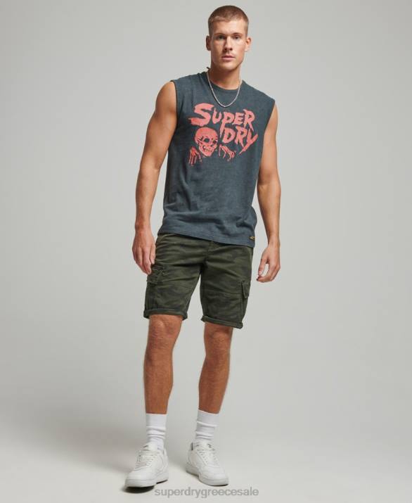vintage γιλέκο lo-fi άνδρες είδη ένδυσης μαύρος Superdry L02L9