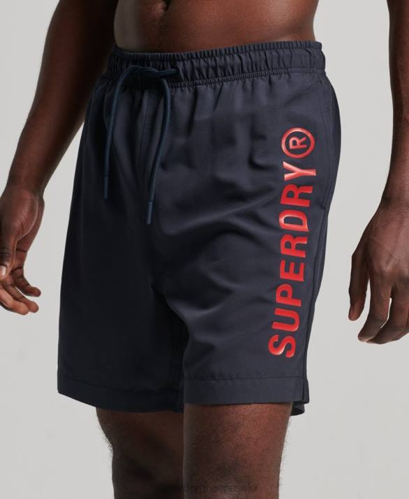 core sport ανακυκλωμένο σορτς κολύμβησης 17 ιντσών άνδρες είδη ένδυσης ΠΟΛΕΜΙΚΟ ΝΑΥΤΙΚΟ Superdry L02L392
