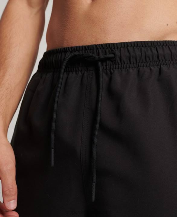 core sport ανακυκλωμένο σορτς κολύμβησης 17 ιντσών άνδρες είδη ένδυσης μαύρος Superdry L02L399