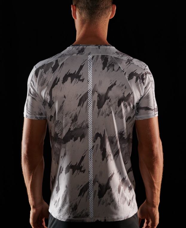 τρέξιμο κοντομάνικο μπλουζάκι άνδρες Superdry είδη ένδυσης 00T2R5394 γκρί