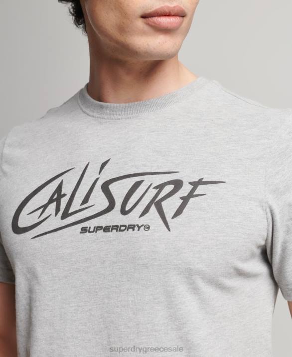 vintage Cali t-shirt άνδρες είδη ένδυσης γκρί Superdry L02L4909