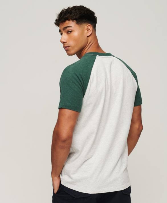 vintage λογότυπο κατάστημα raglan t-shirt άνδρες είδη ένδυσης πράσινος Superdry L02L51