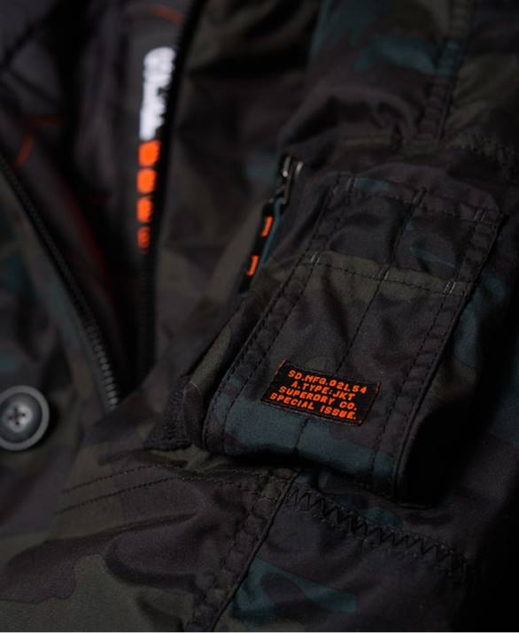 σακάκι παρκα άνδρες είδη ένδυσης πράσινος Superdry L02L1134