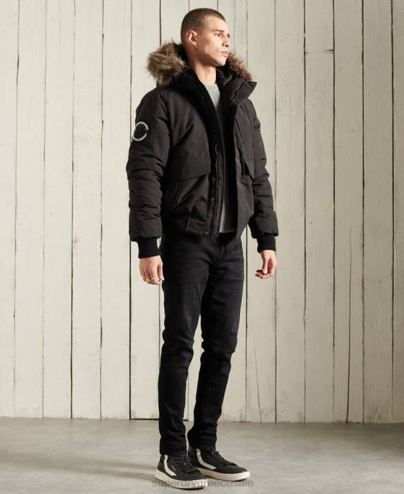 everest bomber jacket άνδρες είδη ένδυσης μαύρος Superdry L02L1120