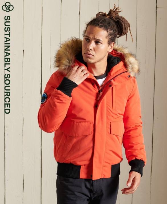 everest bomber jacket άνδρες είδη ένδυσης πορτοκάλι Superdry L02L4749